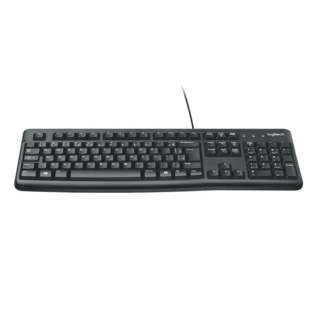 Teclado Logitech K120 Preto USB 920-004423-B - Mega Market