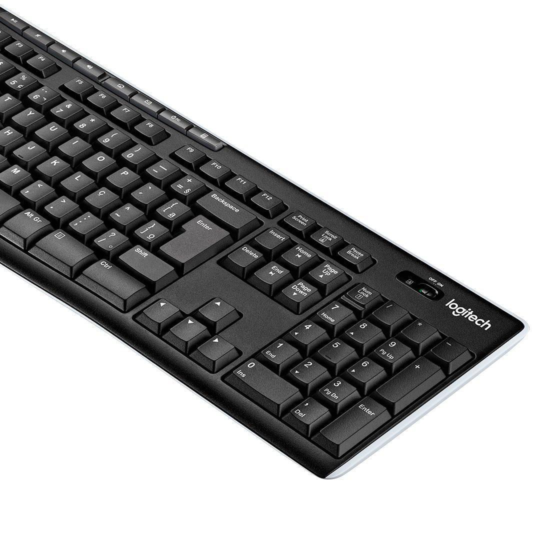 Teclado Logitech K270 Preto sem fio - 920-004427 - Mega Market