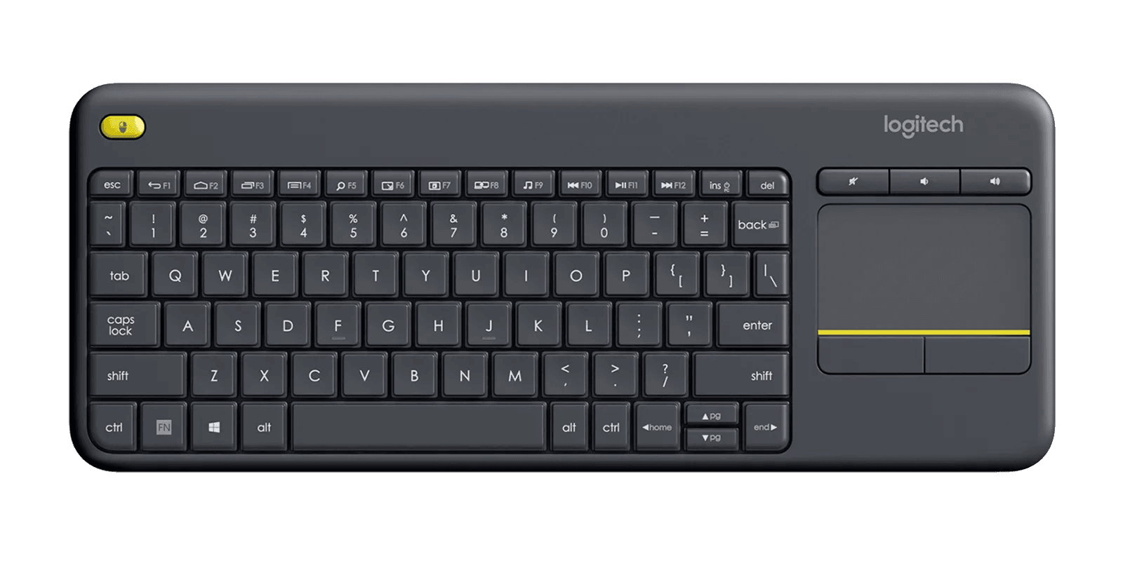 Teclado Logitech K400 Plus Wireless - 920-007125-B - Mega Market