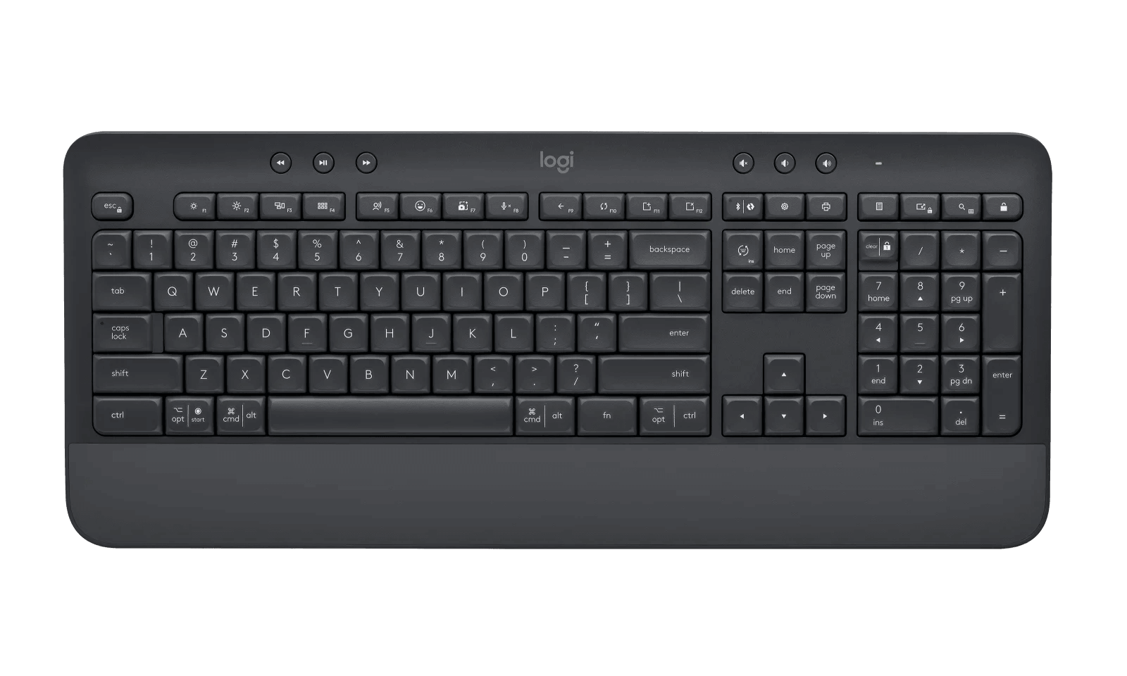 Teclado Logitech K650 Signature Grafite Padrão US - 920-010911 - Mega Market