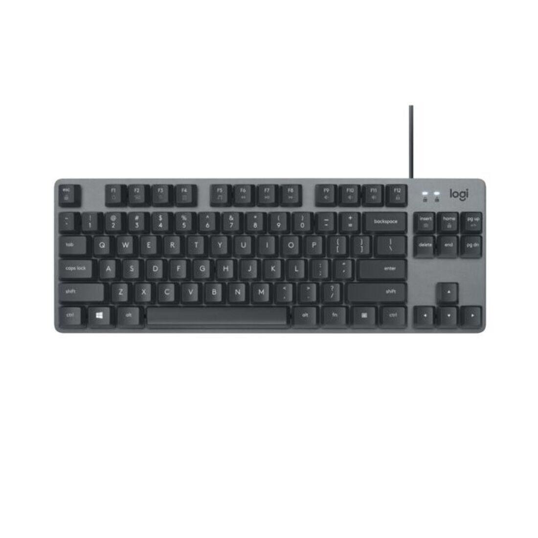 Teclado Logitech K835 Preto Mecânico TKL USB US 920-010086 - Mega Market