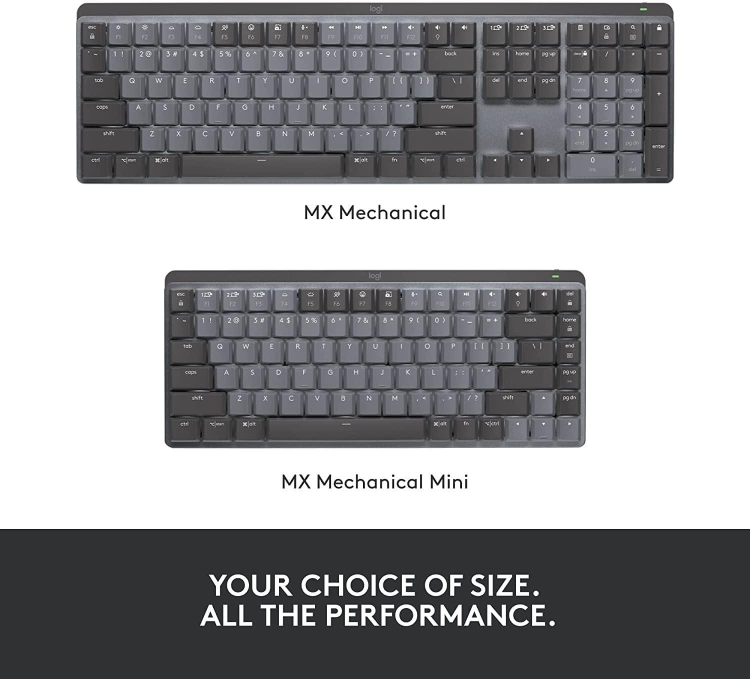 Teclado Logitech MX Mechanical Mini sem Fio 920-010783-V - Mega Market