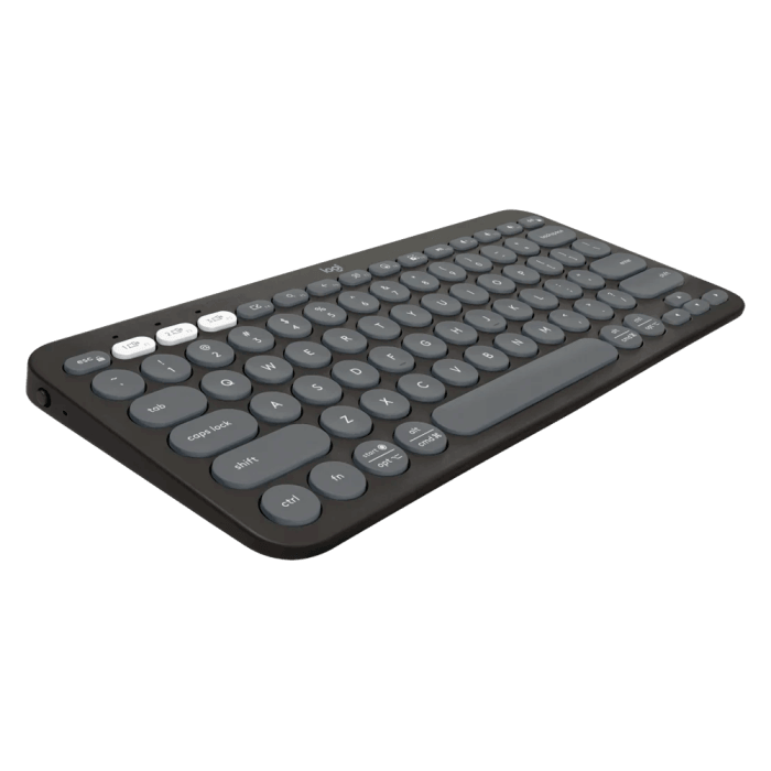 Teclado Logitech Pebble Keys 2 K380s Sem fio Grafite - 920-011789 - Mega Market
