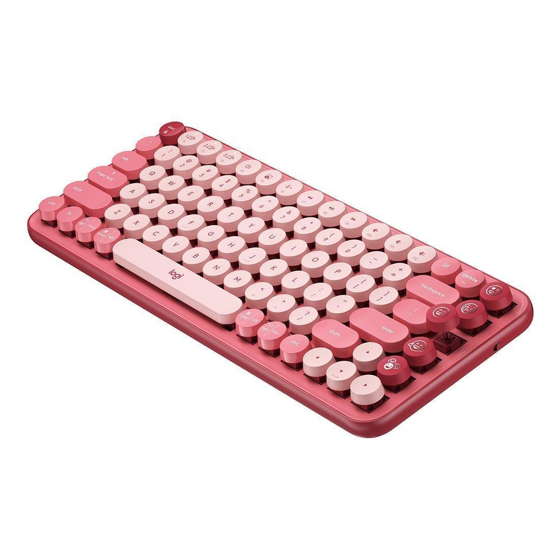 Teclado Logitech POP Keys Heartbreaker s/Fio US 920-010712-C - Mega Market