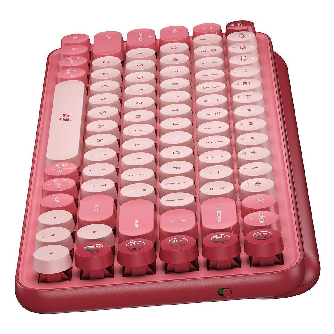 Teclado Logitech POP Keys Heartbreaker s/Fio US 920-010712-C - Mega Market