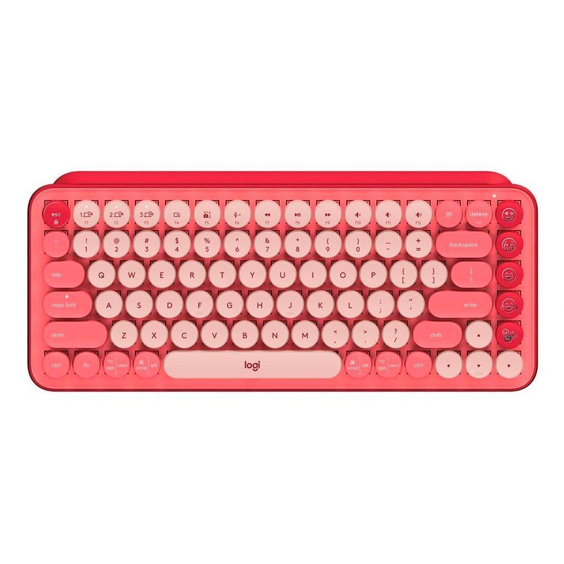Teclado Logitech POP Keys Heartbreaker s/Fio US 920-010712-C - Mega Market