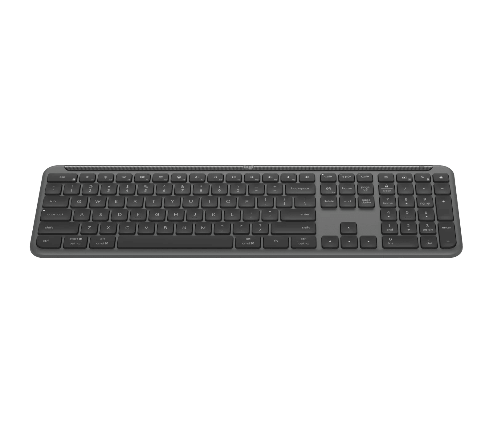 Teclado Logitech Signature Slim K950 Grafite Padrão US - 920-012433 - Mega Market