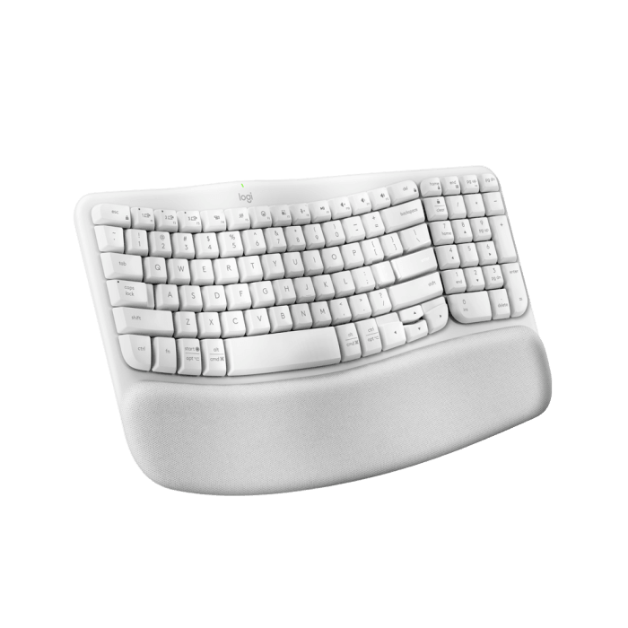 Teclado Logitech Wave Keys Branco padrão US - 920-012282 - Mega Market