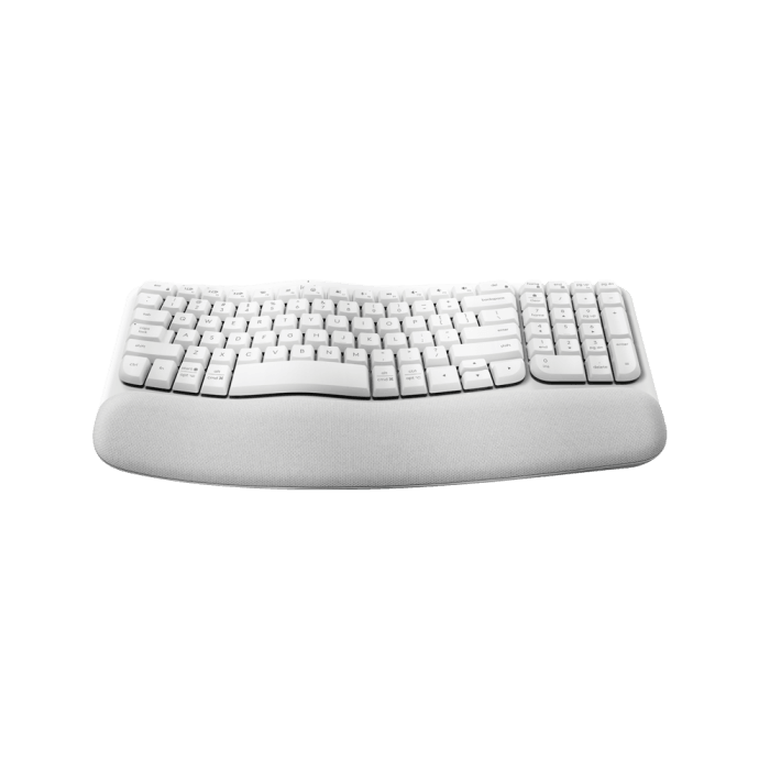Teclado Logitech Wave Keys Branco padrão US - 920-012282 - Mega Market