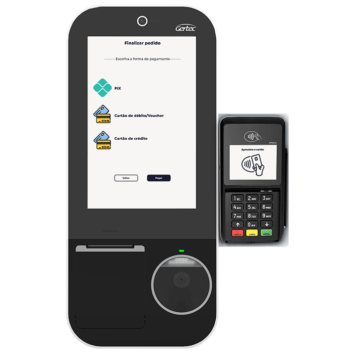 Terminal Auto Atendimento Gertec Smart Kiosk SK210 40000199 - Mega Market