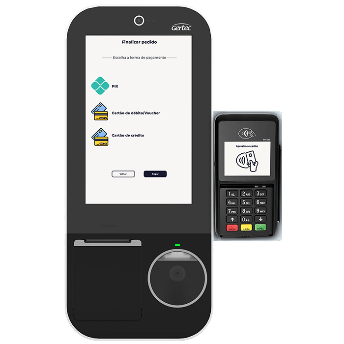 Terminal Auto Atendimento Gertec Smart Kiosk SK210 - 40001280 - Mega Market