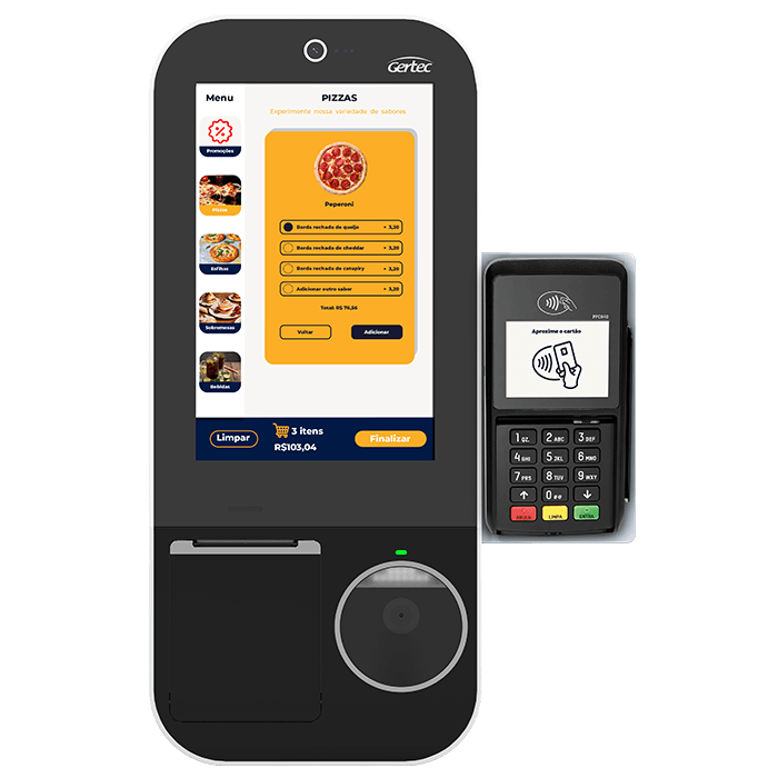 Terminal Auto Atendimento Gertec Smart Kiosk SK210 - 40001280 - Mega Market