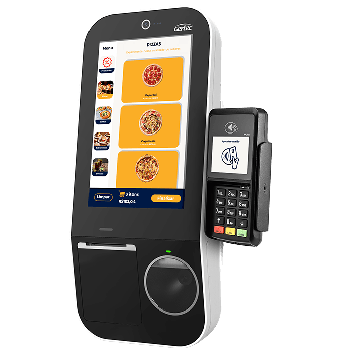 Terminal Auto Atendimento Gertec Smart Kiosk SK210 - 40001280 - Mega Market