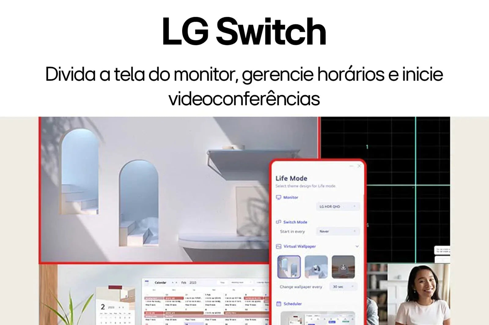 Monitor LG 23,8" FHD IPS 100Hz 5ms Pivot - 24BA850-B