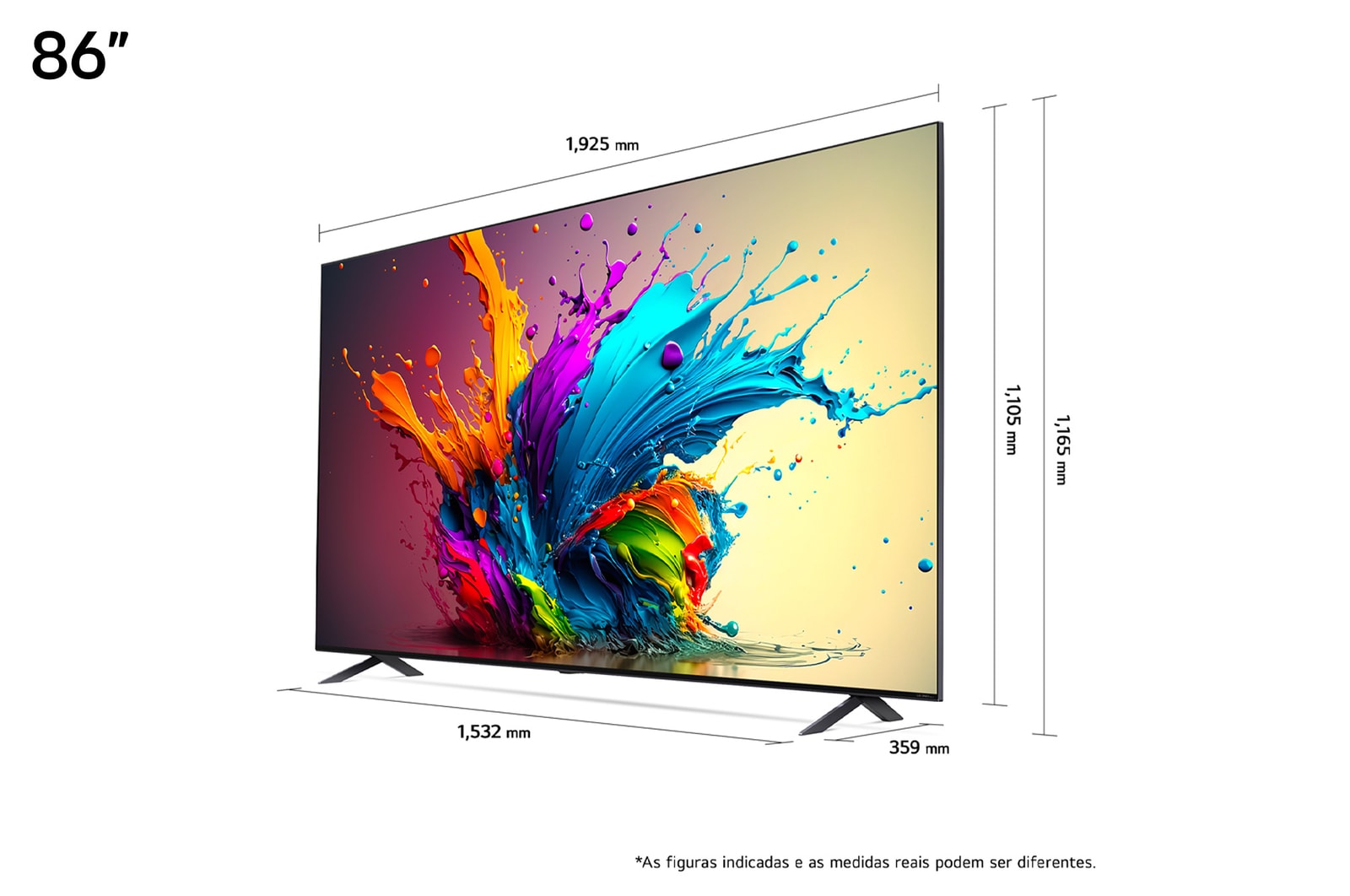 Smart TV LG 86" 4K QNED90 WebOS - 86QNED90TSA
