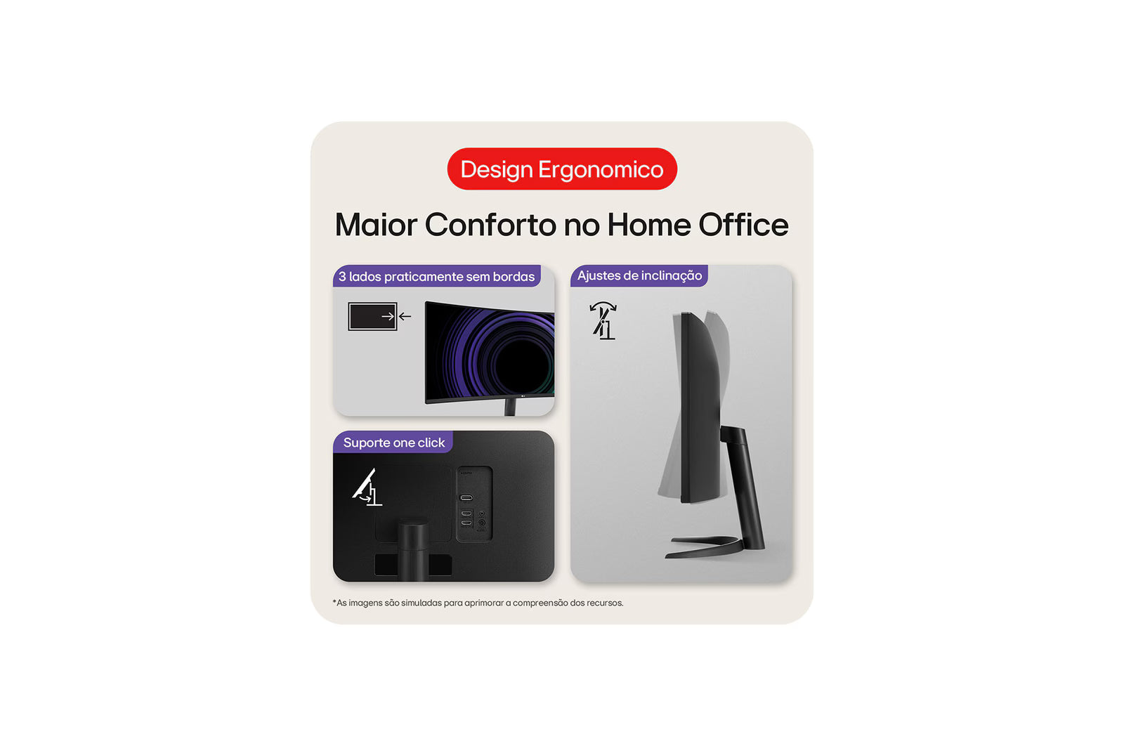 Monitor LG UltraWide Curvo 34" QuadHD 2K 100Hz 5ms - 34WR50QK-B