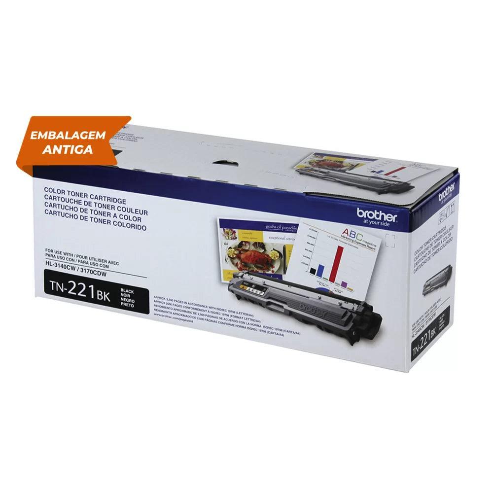 Toner Brother Preto 2.5K TN221BKBR - Mega Market