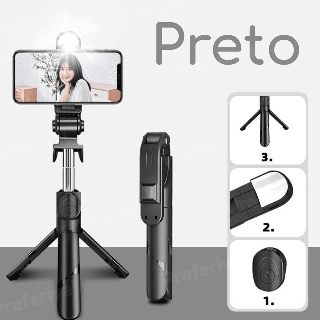 Tripé Para Celular Pau De Selfie Bluetooth Ultratek® - Mega Market