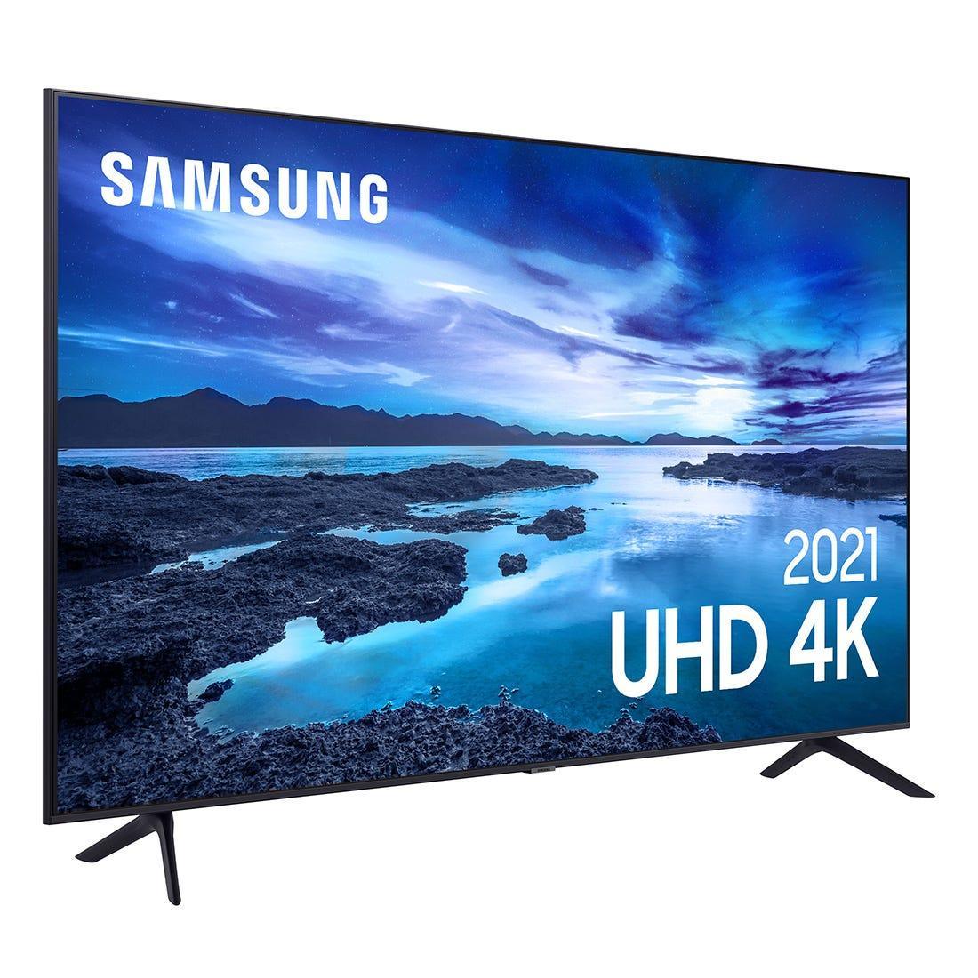 TV Samsung Smart LED 4K 50" UN50AU7700GXZD - Mega Market