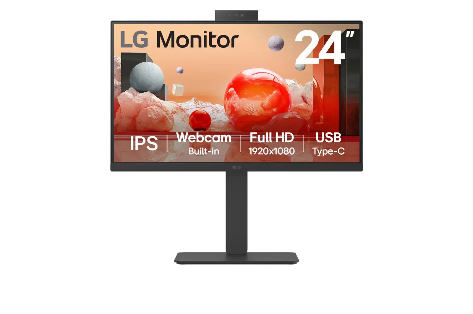 Monitor LG 23,8" FHD IPS 100Hz 5ms Pivot - 24BA850-B