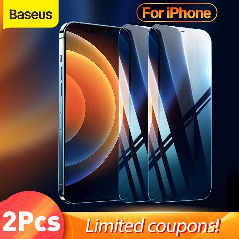 Vidro Temperado Baseus 2Pcs MegaShield iPhone 14/13/12 Pro Max - Mega Market