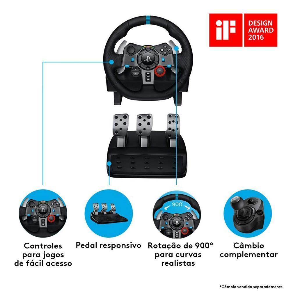 Volante Gamer Logitech G29 para PS4/PS3/PC 941-000111-V - Mega Market