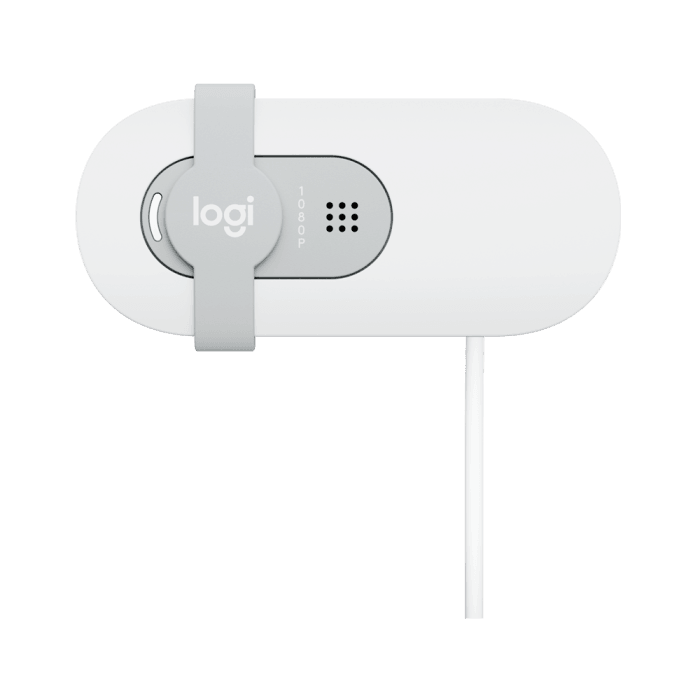 Webcam Logitech Brio 100 Full HD Branco - 960-001615 - Mega Market