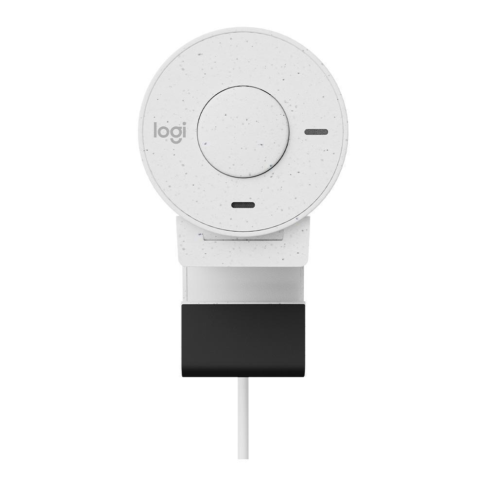 Webcam Logitech Brio 300 Branco Full HD - 960-001440 - Mega Market