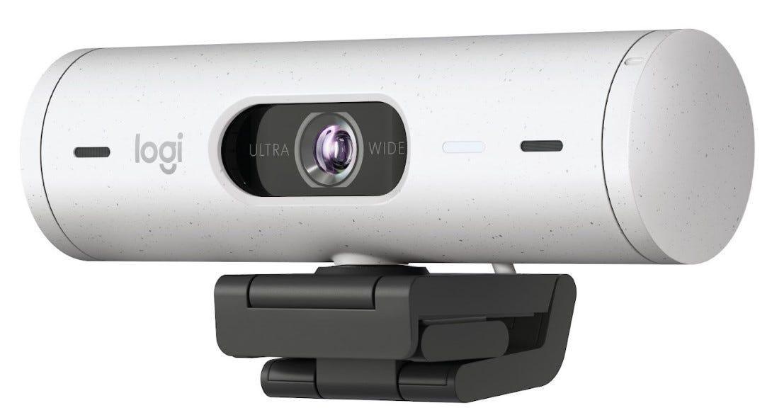 Webcam Logitech Brio 500 Branca Full HD 960-001426 - Mega Market