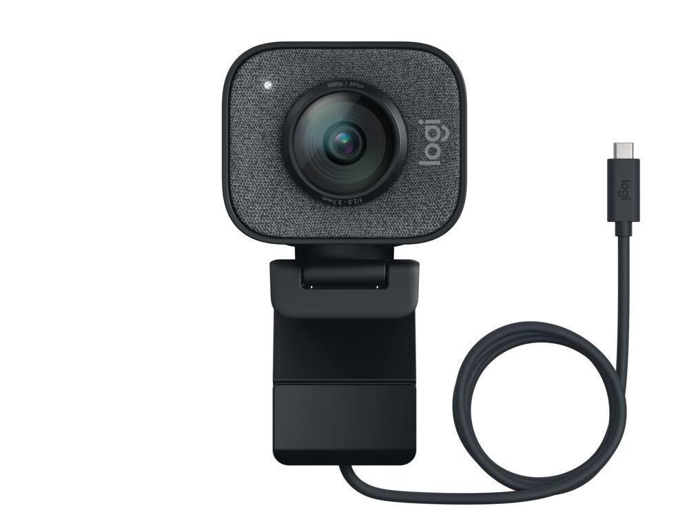 Webcam Logitech StreamCam Plus Full HD Preta 960-001280 - Mega Market