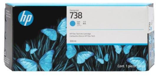Cartucho de Tinta HP 738 Ciano PLUK 300ml - 676M6A - Mega Market