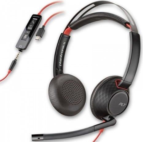 Headset Poly Blackwire 5220 Stereo USB-A - 80R97AA - Mega Market