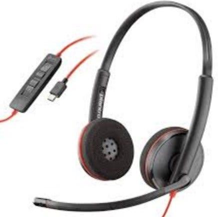Headset Poly Blackwire C3220 Stereo USB-A - 80S02A6 - Mega Market