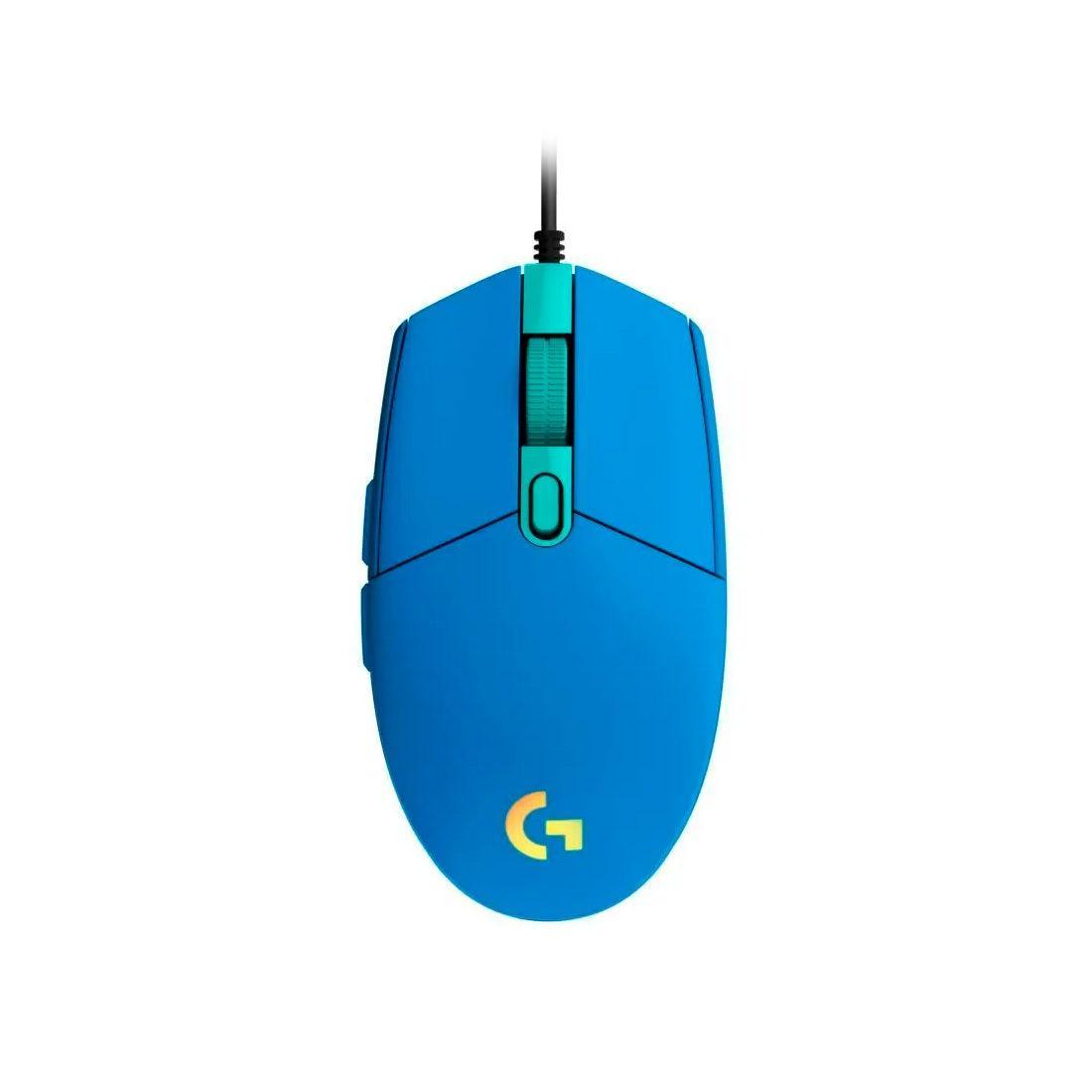 Mouse Gamer Logitech G203 Azul Lightsync USB 910-005795-C - Mega Market