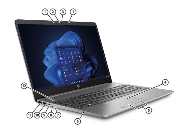 Notebook HP 250 G9 Intel i5-1235U 16GB 256GB SSD Windows 11 Pro - 86Y43LA#AK4 - Mega Market