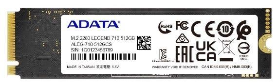 SSD Adata 512GB M.2 2280 - ALEG710512GCSi - Mega Market