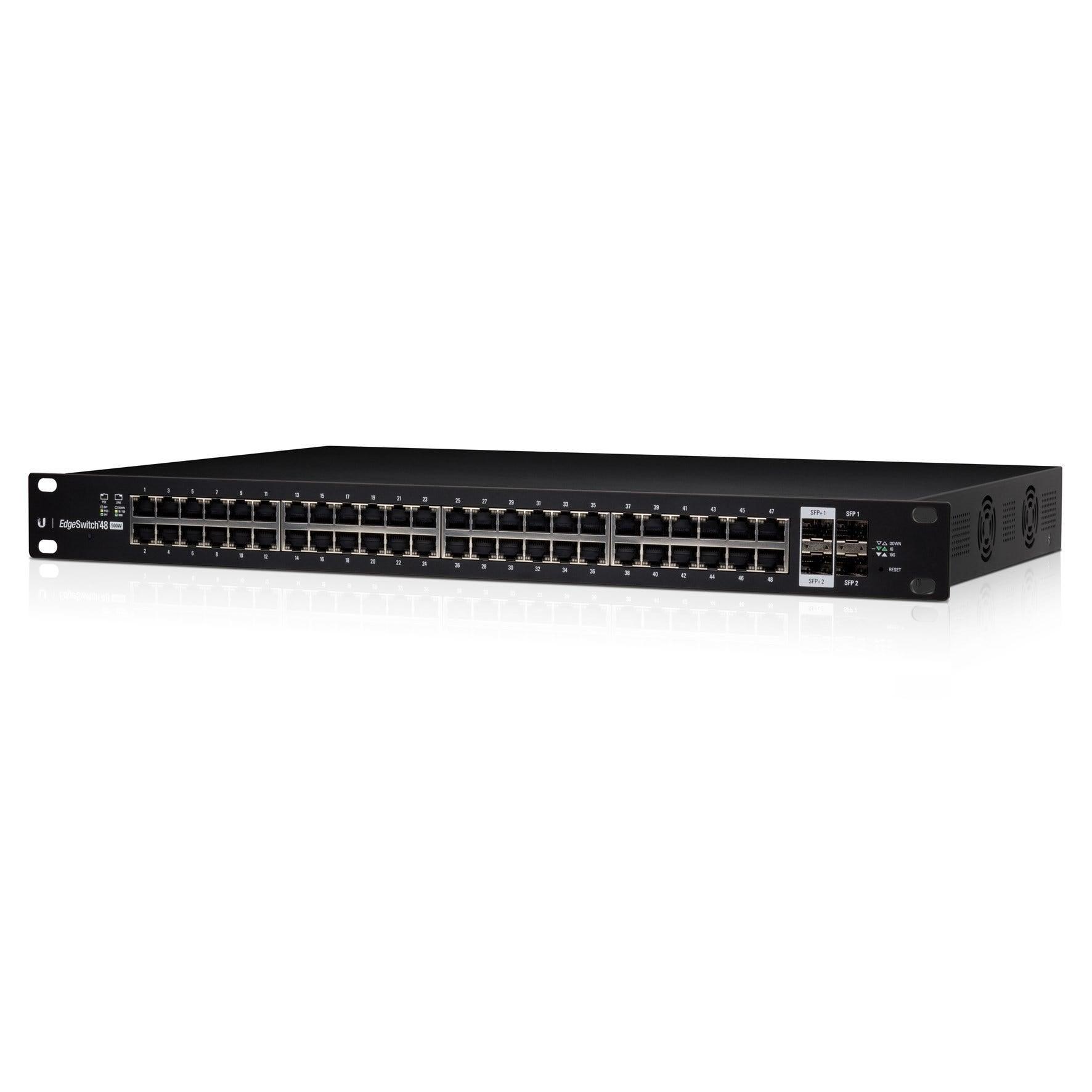Switch Ubiquiti Edge 48 portas PoE + 2SFP + 2SFP+ - ES-48-500W I - Mega Market